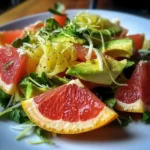 Delicious Avocado Grapefruit Fennel Salad with vibrant colors