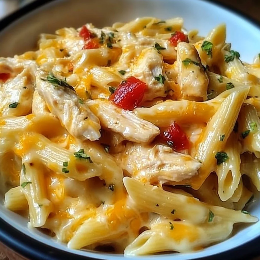 Delicious Cheddar Havarti Chicken Pasta