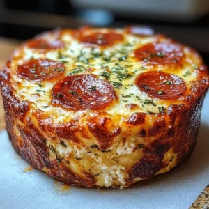 A delicious Cottage Cheese Pizza Bowl topped with fresh vegetables and herbs