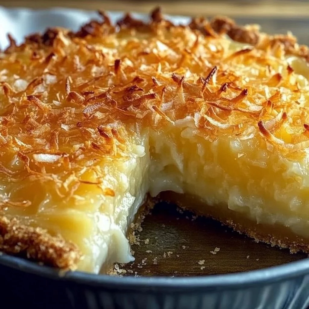 Easy Coconut Rum Pie