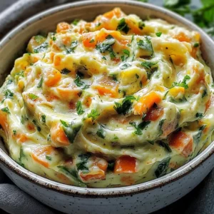 Garden Vegetable Spread made with fresh vegetables