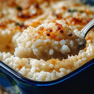 A bowl of glorified rice, a creamy dessert made with rice, milk, and sugar.
