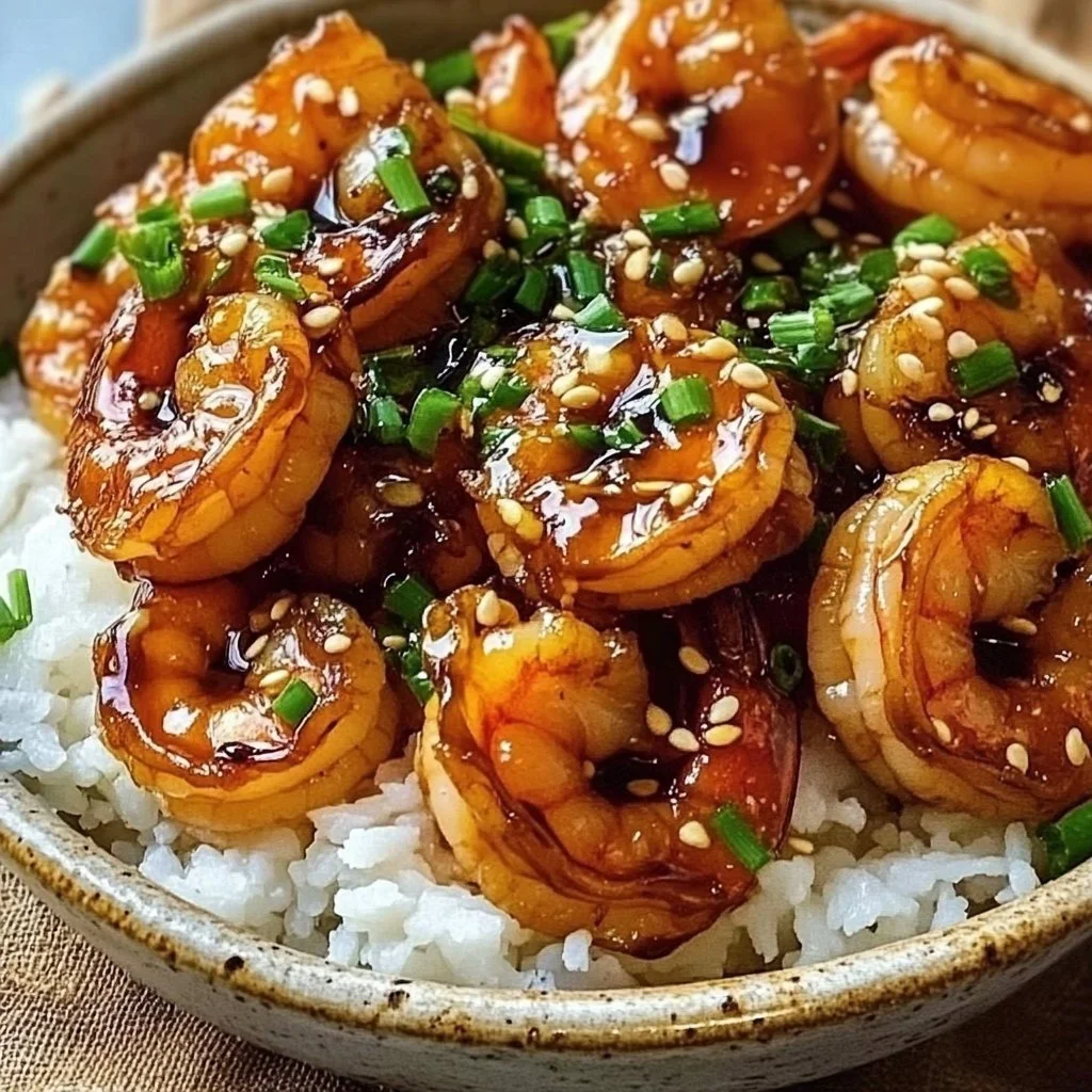 Irresistible Honey Garlic Shrimp Bowls