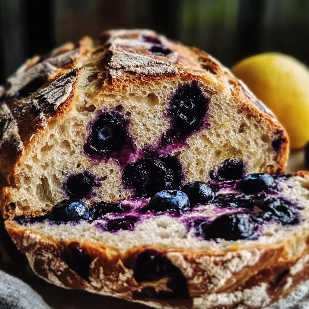 Lemon Blueberry Sourdough Bread