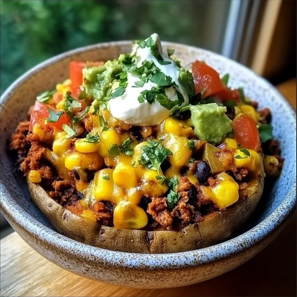 Easy Loaded Potato Taco Bowl