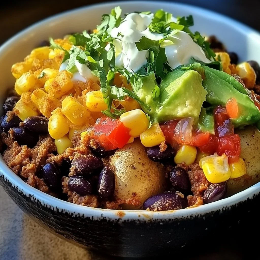 Loaded Potato Taco Bowl