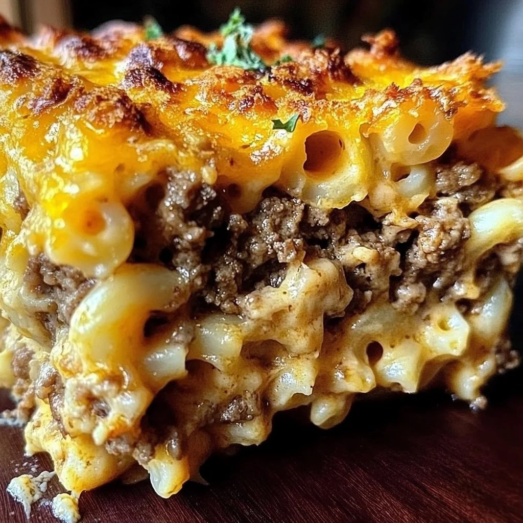 Mac and Cheese Meatloaf Casserole