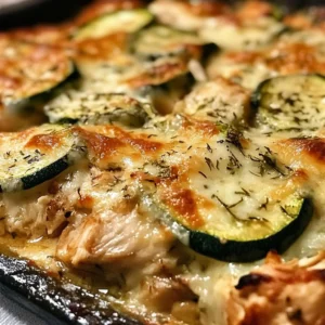 One-Pan Chicken Zucchini Bake - a delicious and healthy meal