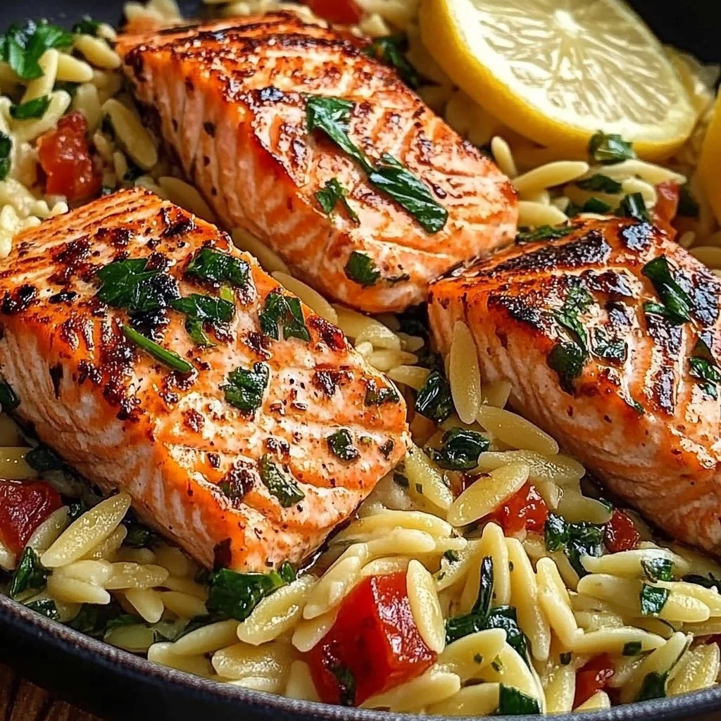 Salmon Orzo