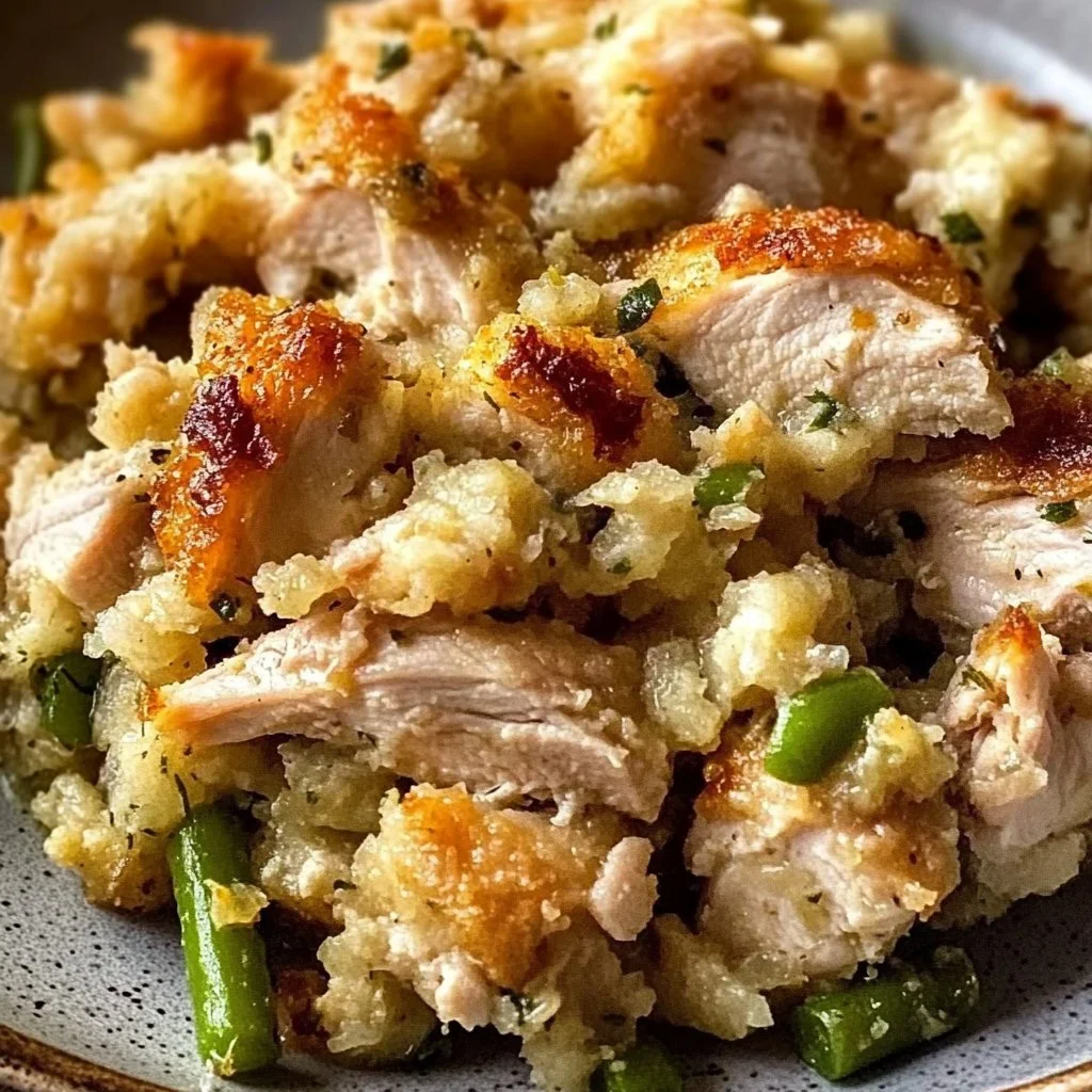 Slow Cooker Chicken and Stuffing