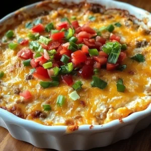 Delicious Texas Trash Dip served with tortilla chips