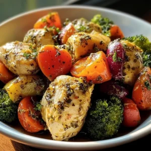 A vibrant Valentine's Day colorful chicken dish served on a plate.