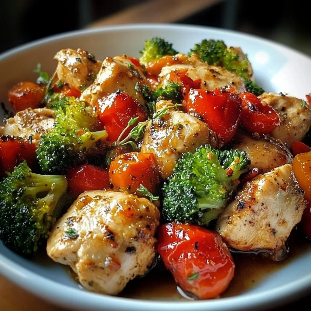 Valentine's Day Colorful Chicken Dish