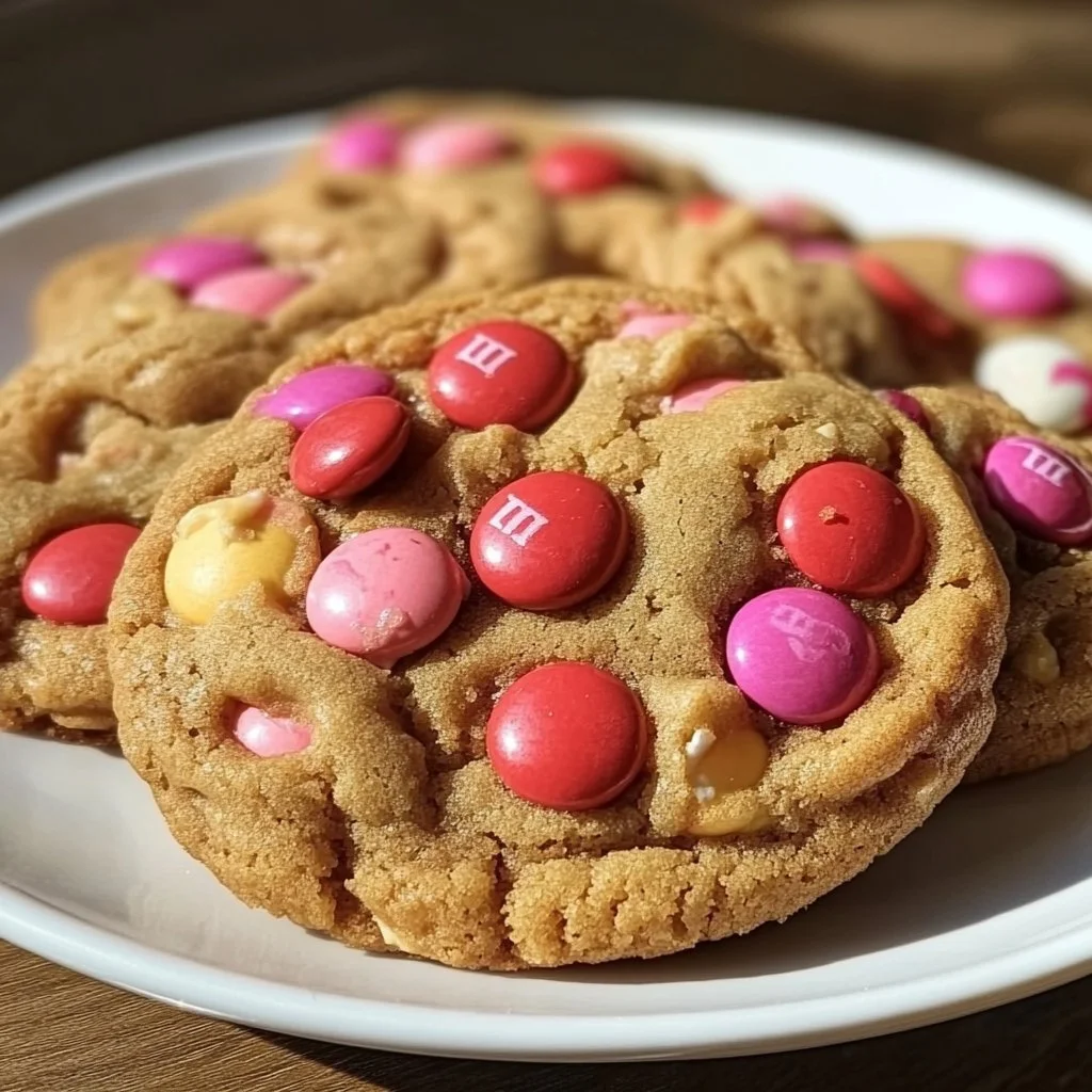 Valentine's Day M&M Cookies