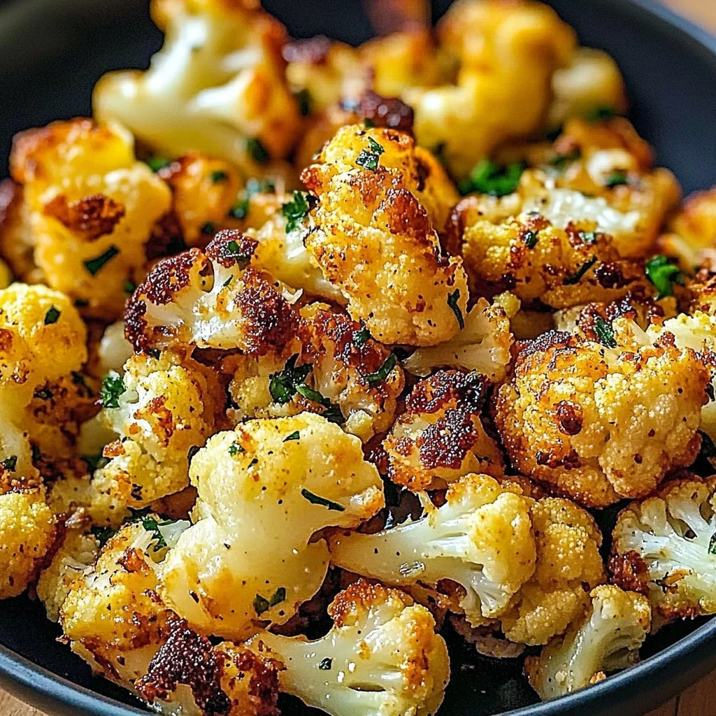 Crispy Oven Roasted Cauliflower