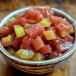 Jar of delicious homemade rhubarb cinnamon jam