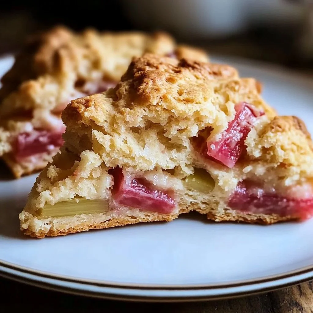 Easy Rhubarb Scones