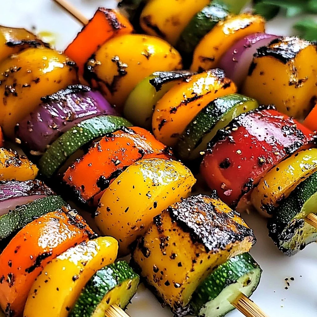 Flavorful Grilled Veggie Skewers
