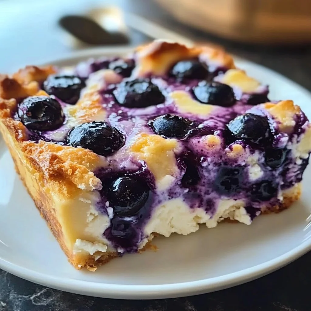 High Protein Blueberry Cottage Cheese Breakfast Bake