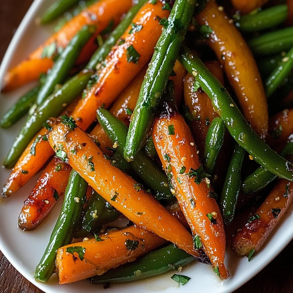 Honey Glazed Carrots & Green Beans