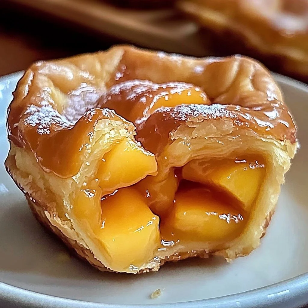 Irresistible Peach Pie Cruffins