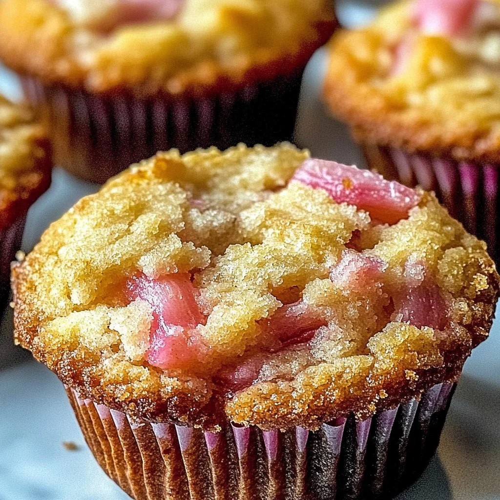 Irresistible Rhubarb Muffins