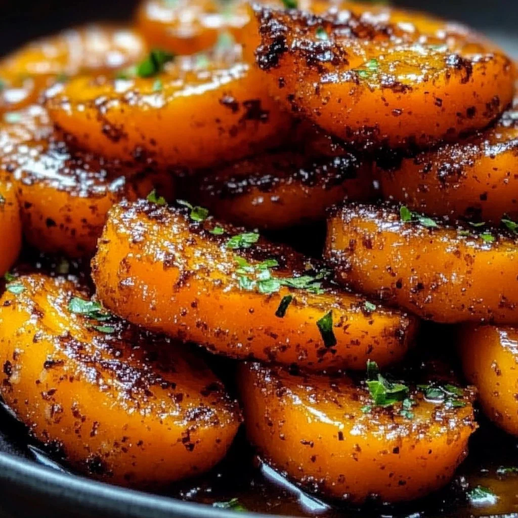 Irresistible Smashed Carrots with Sweet-Savory Glaze