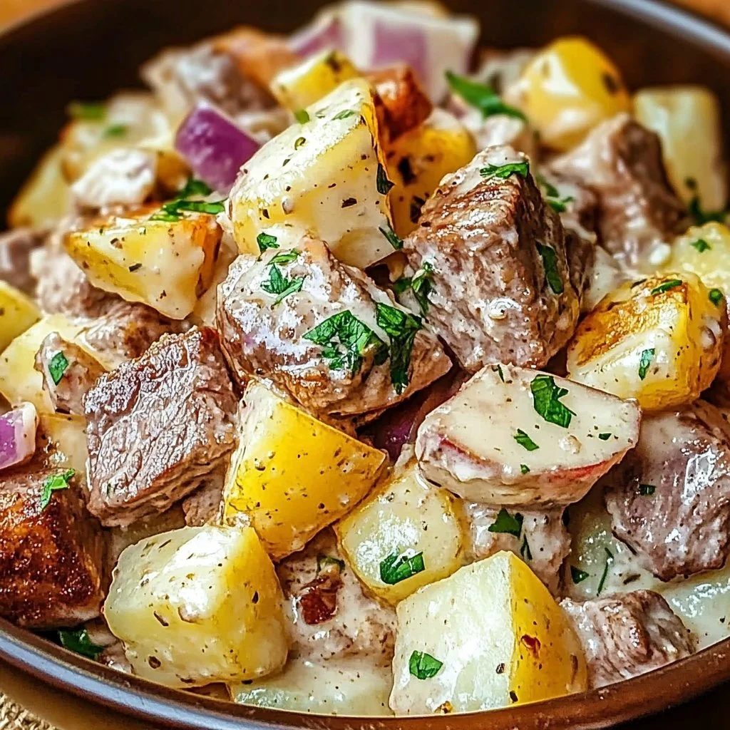 Irresistible Steakhouse Potato Salad