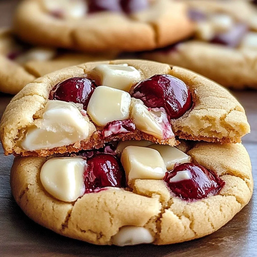 Irresistible White Chocolate Cherry Cookies