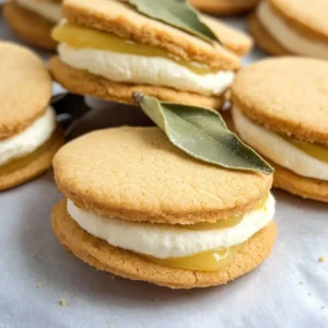 Vegan gluten-free lemon sandwich cookies with lemon curd filling
