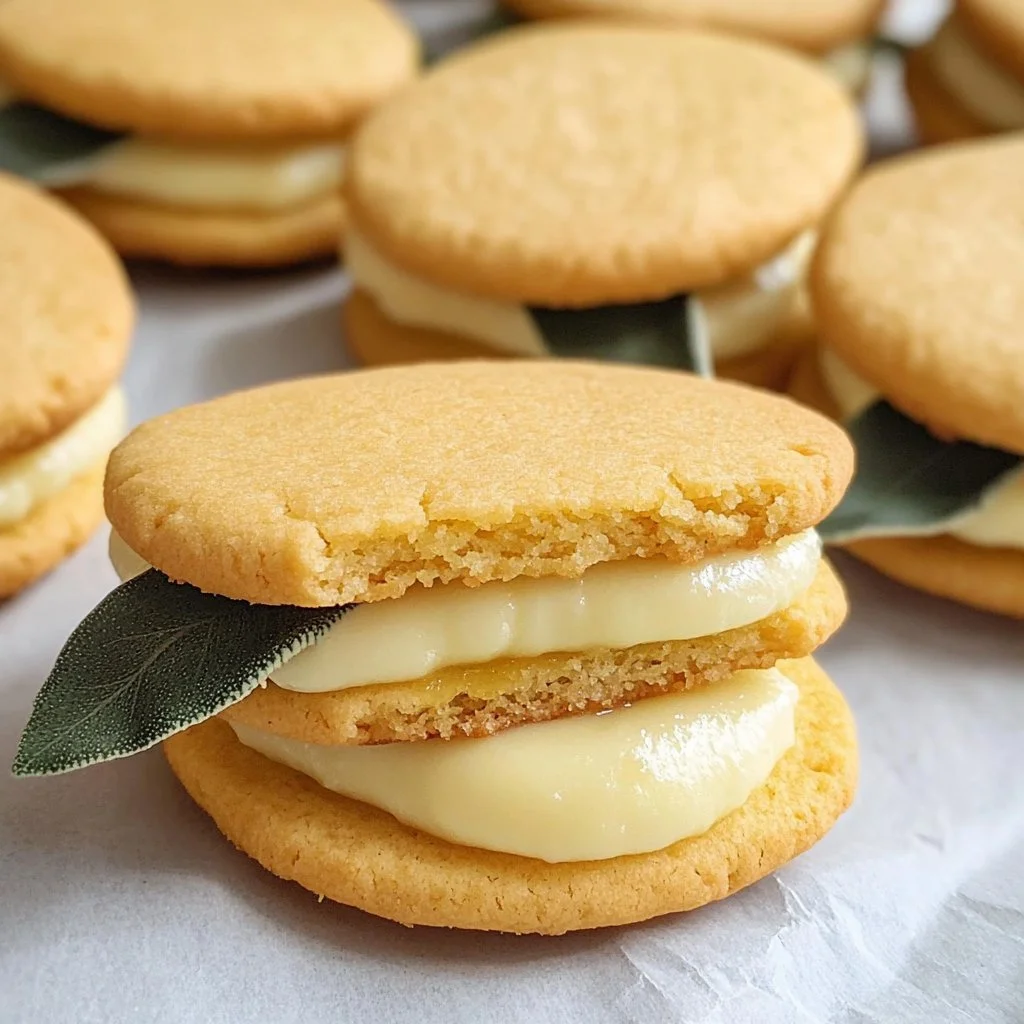 Lemon Sandwich Cookies With Lemon Curd (Vegan, Gluten Free)