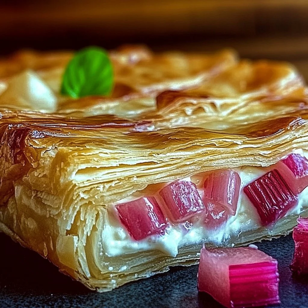 Rhubarb Cream Cheese Pastry