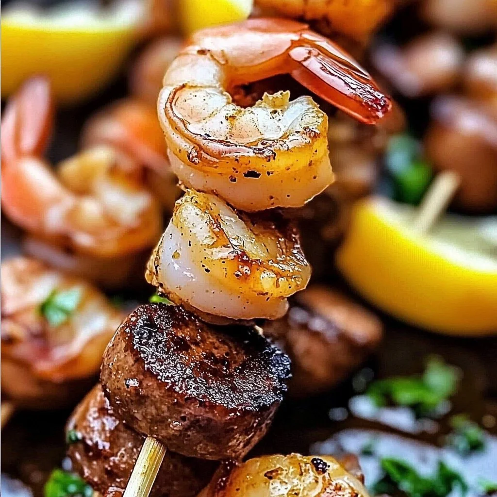 Sausage & Shrimp Kabobs