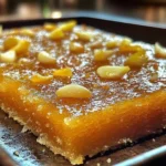 Delicious easy basbousa dessert topped with syrup and almonds.