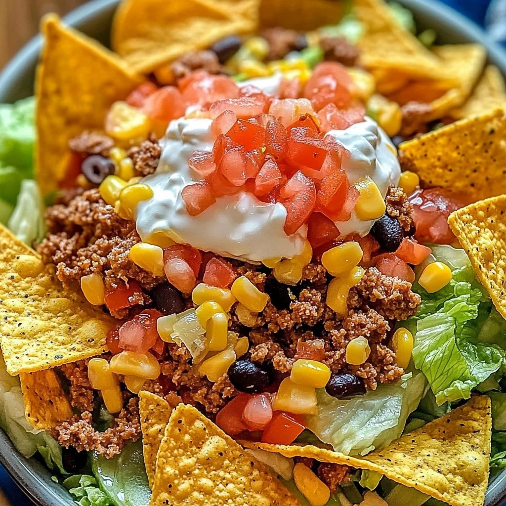 Delicious Simple Doritos Taco Salad