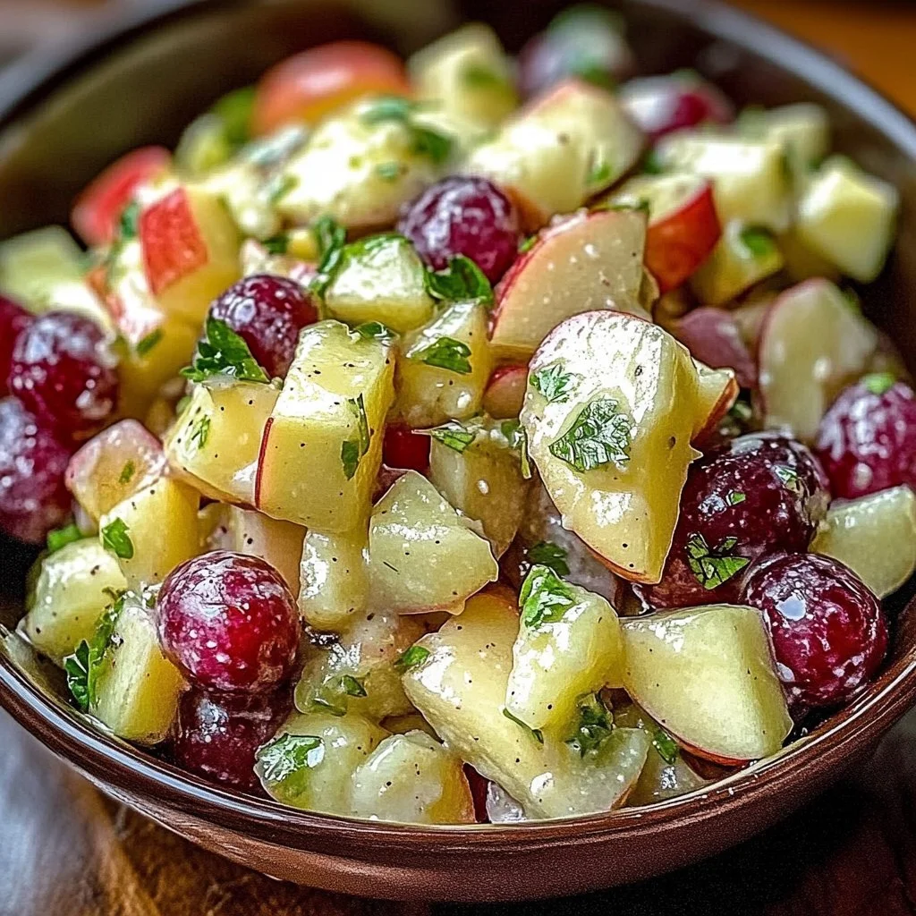 Easy Apple Grape Salad
