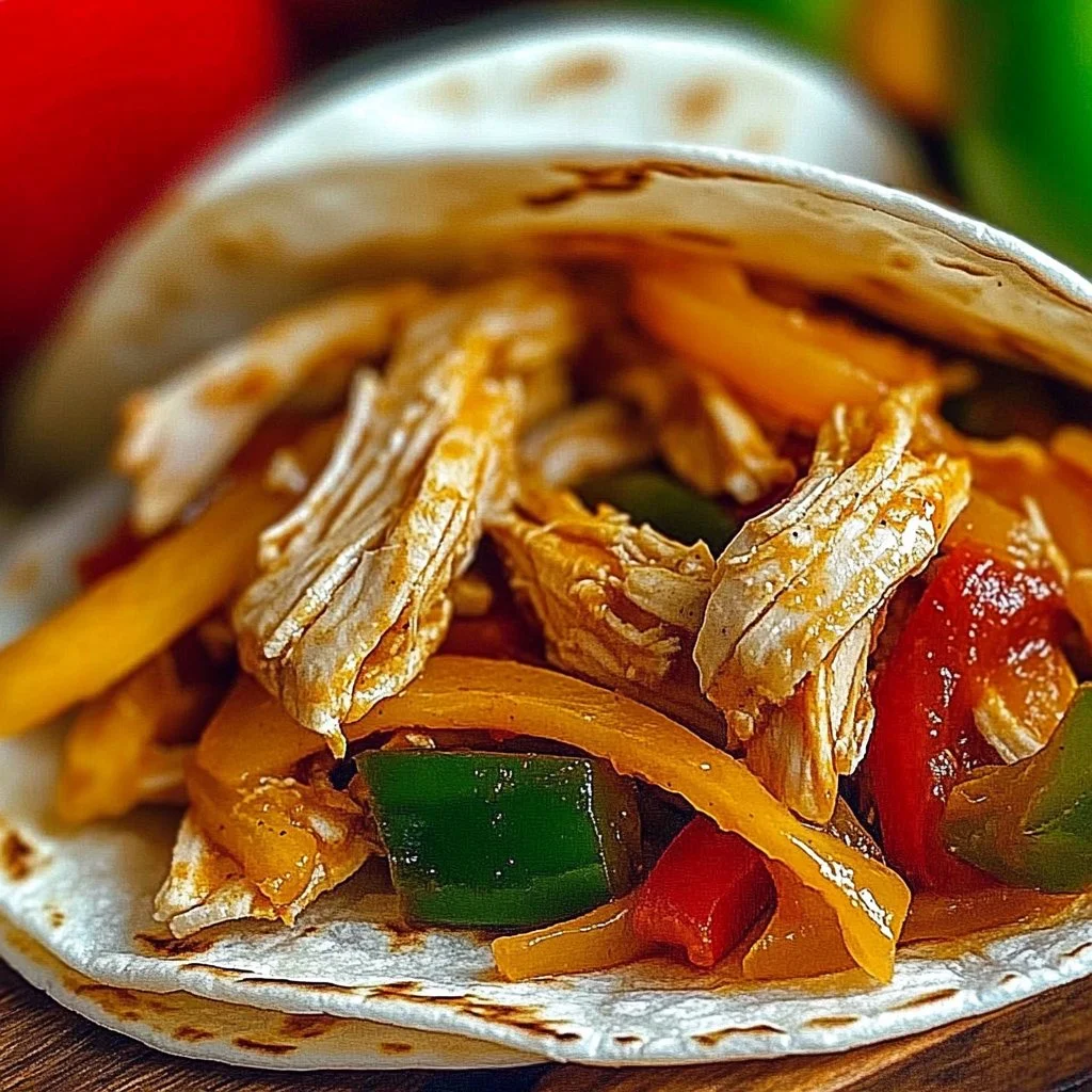 Easy Crockpot Chicken Fajitas