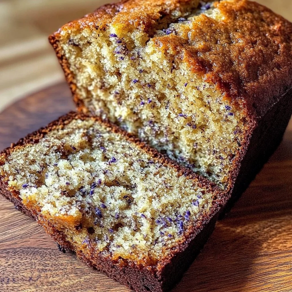 Easy Deliciously Moist Lavender Banana Bread