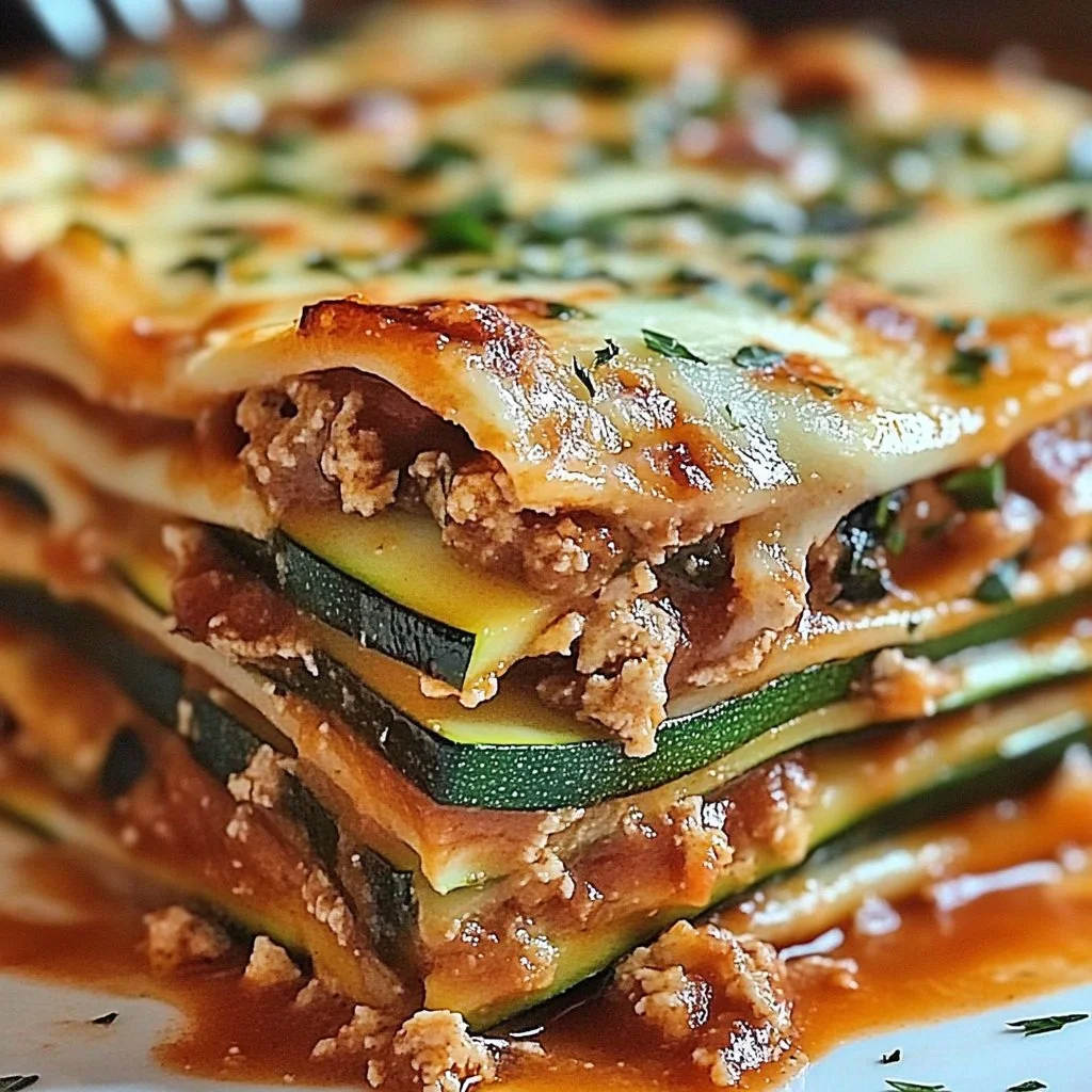 Easy Zucchini Turkey Lasagna