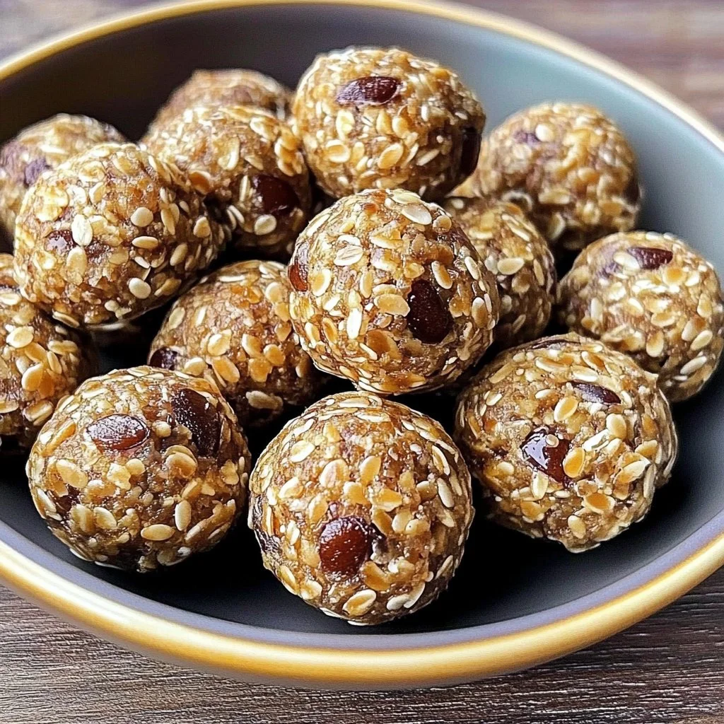 High protein flax seed balls for healthy snacking and energy boost.