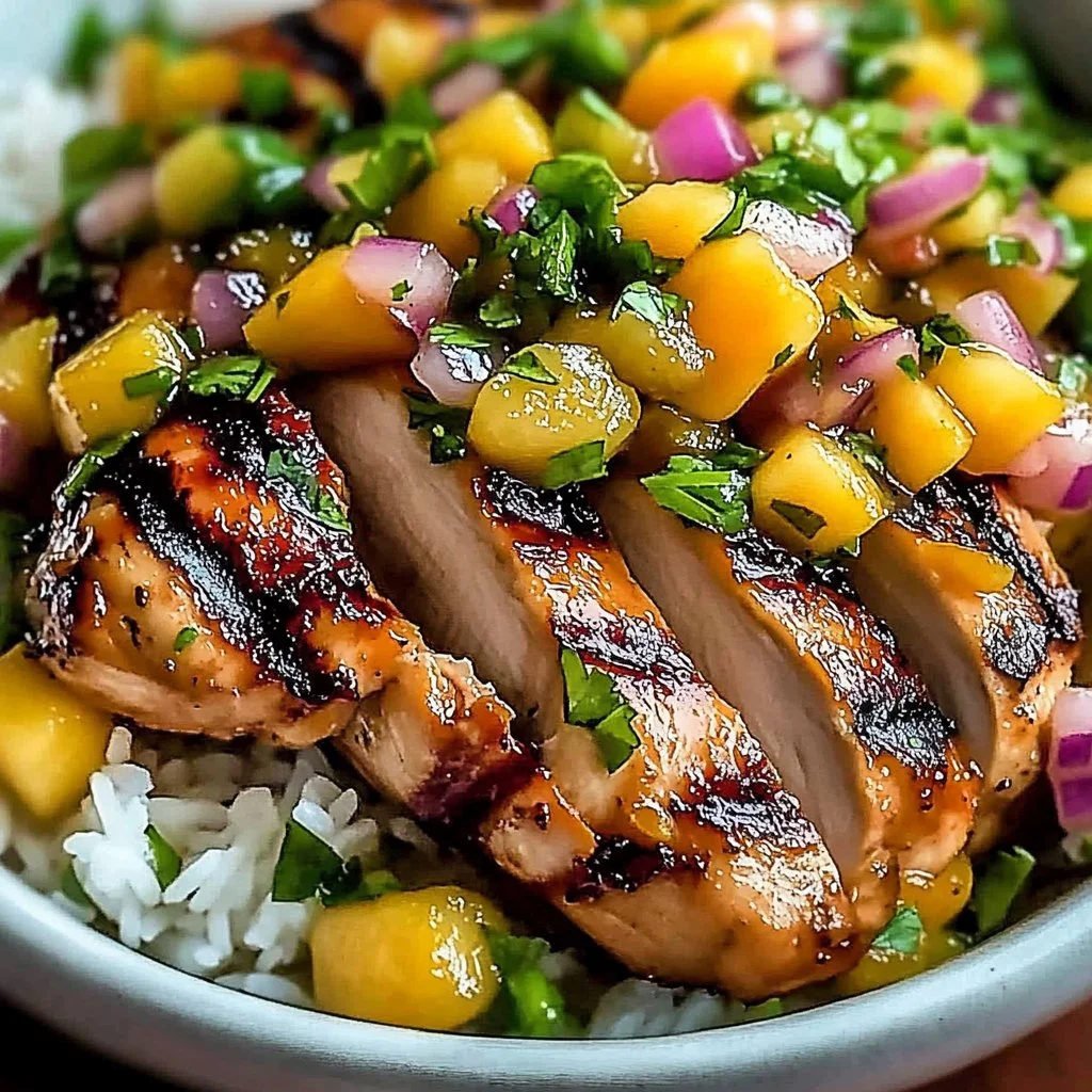 Honey Lime Chicken with Mango Salsa