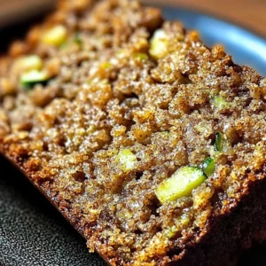 Delicious homemade Apple Cinnamon Zucchini Bread with cinnamon and apple slices