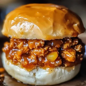 Irresistible Cajun Chicken Sloppy Joes served on a plate