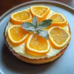 Slice of irresistible Citrus Sour Cream Cake with fresh citrus garnish.