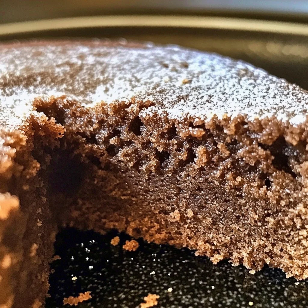 A slice of irresistible farmhouse ginger spice cake topped with cream frosting.