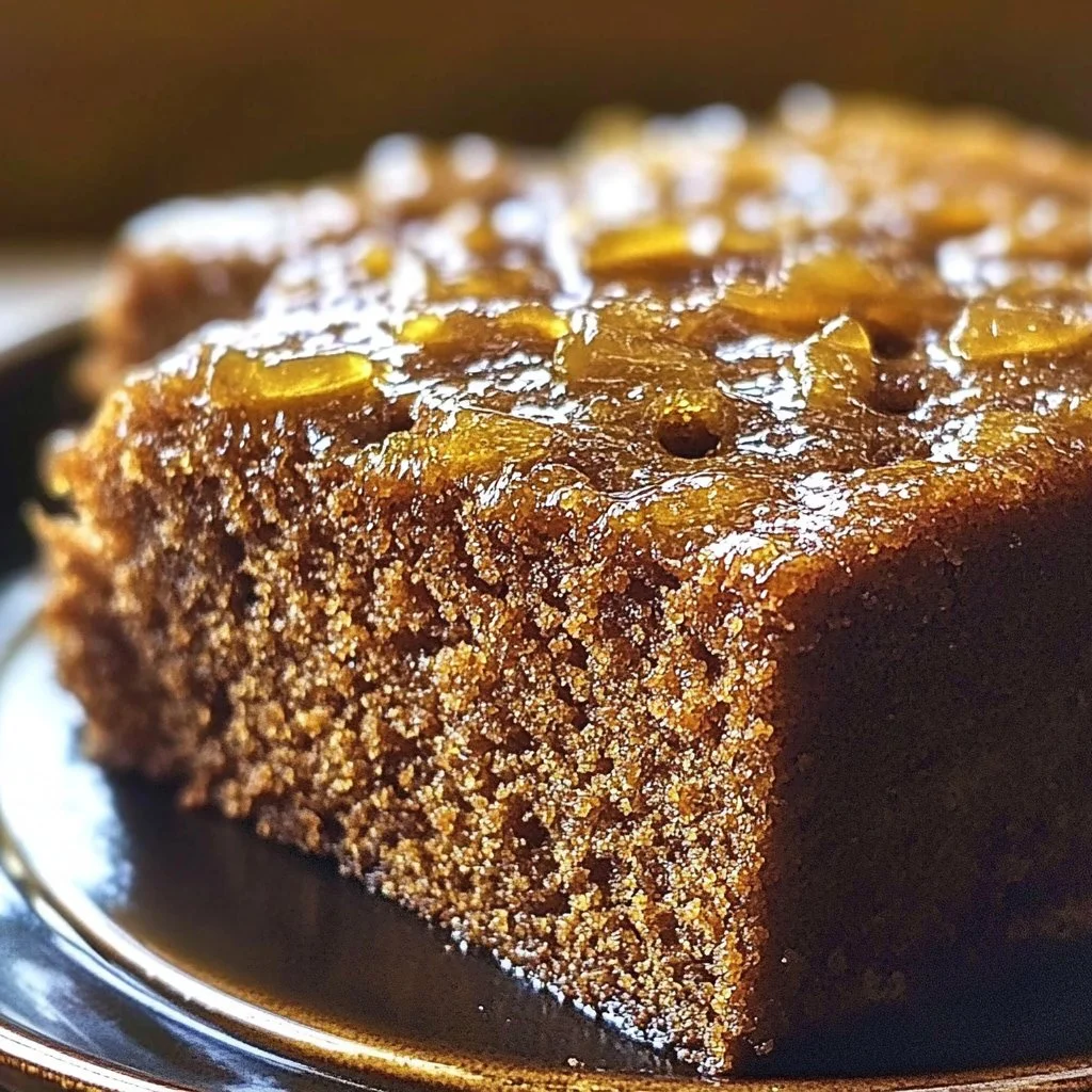 Deliciously baked Ginger Honey Loaf Cake with a soft texture and honey glaze