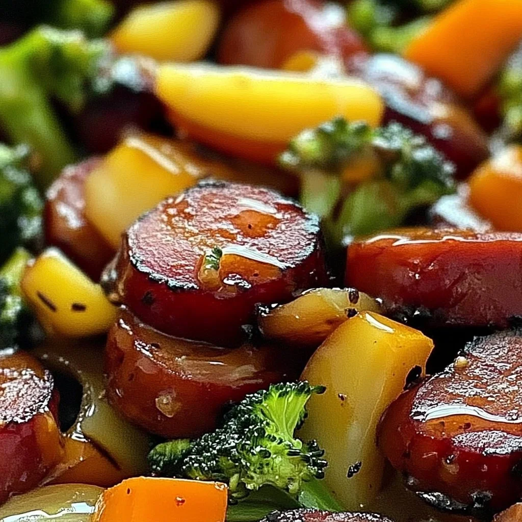 Irresistible Honey Garlic Kielbasa and Vegetables