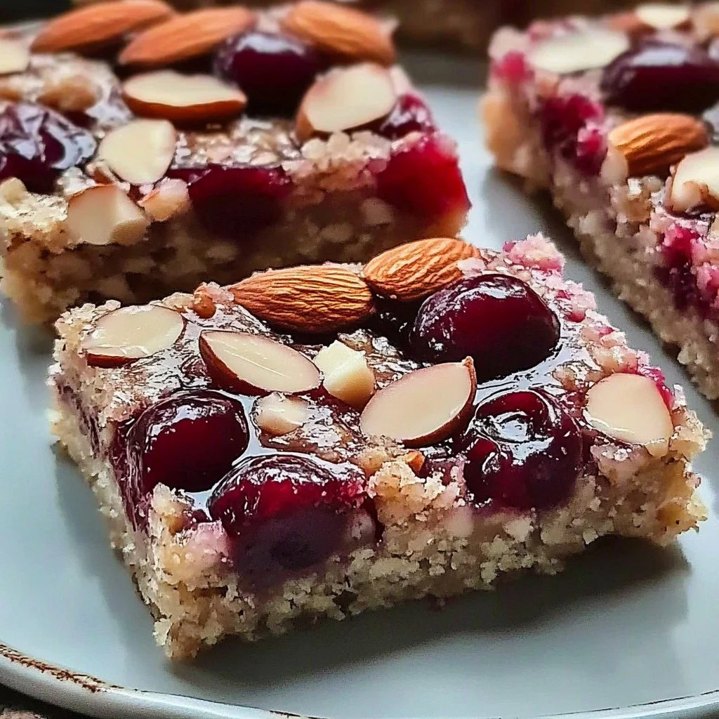 Irresistible No-Bake Almond Cherry Dream Bars