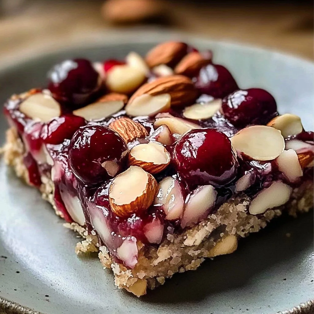 Irresistible No-Bake Almond Cherry Dream Bars