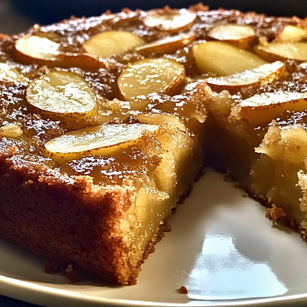 Irresistible Pear Brown Sugar Almond Cake